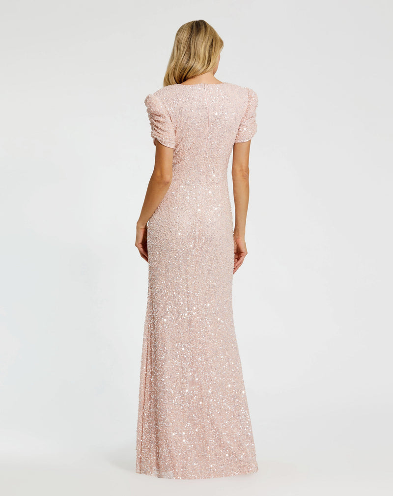 Mac Duggal 24003-Blush-BK