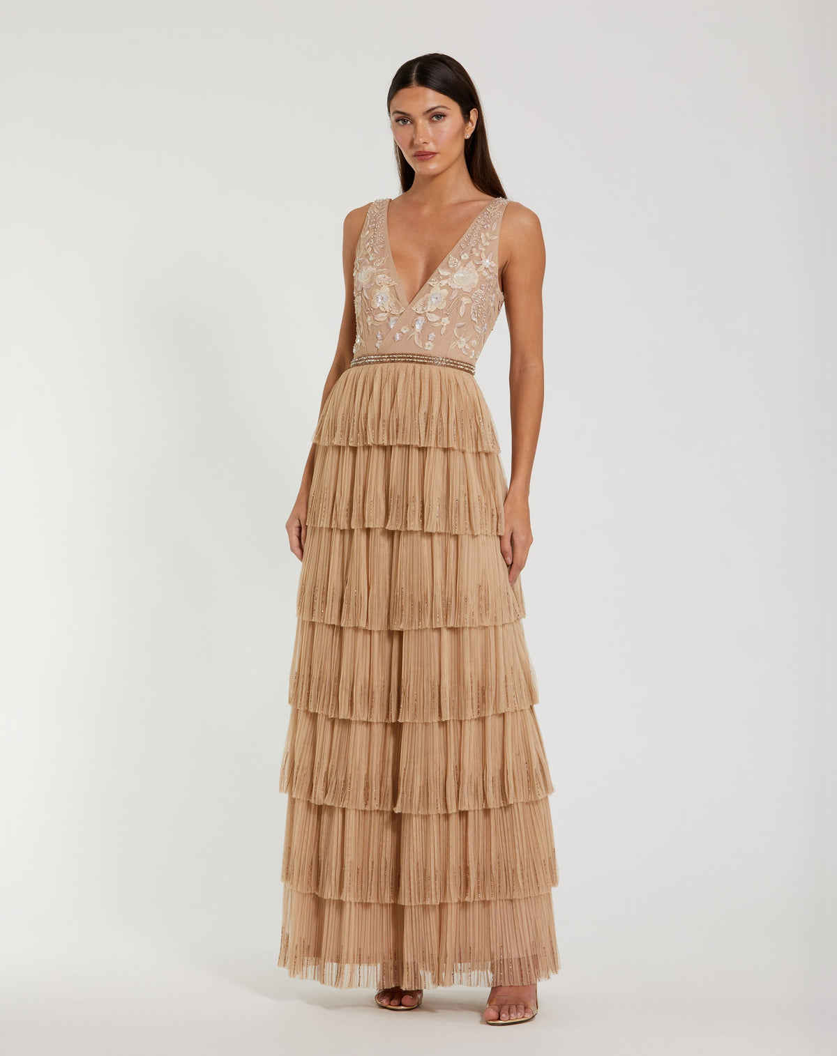 Mac Duggal 24061-Nude-AB