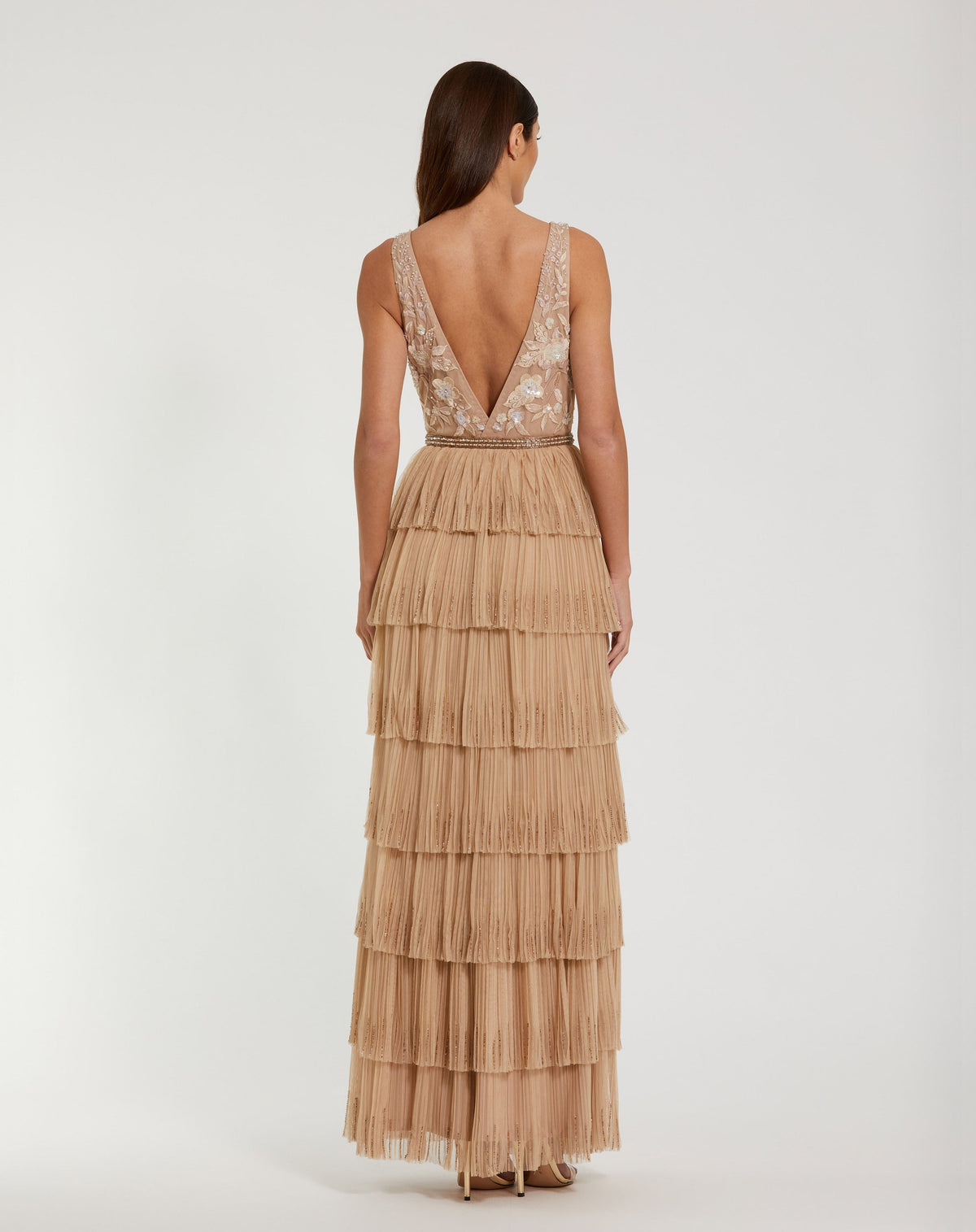 Mac Duggal 24061-Nude-BK