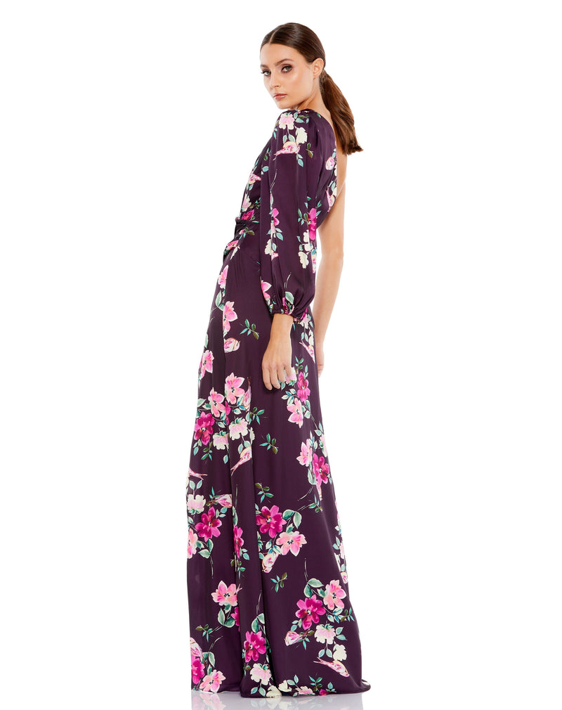 Mac Duggal 2634-PlumFloral-BK