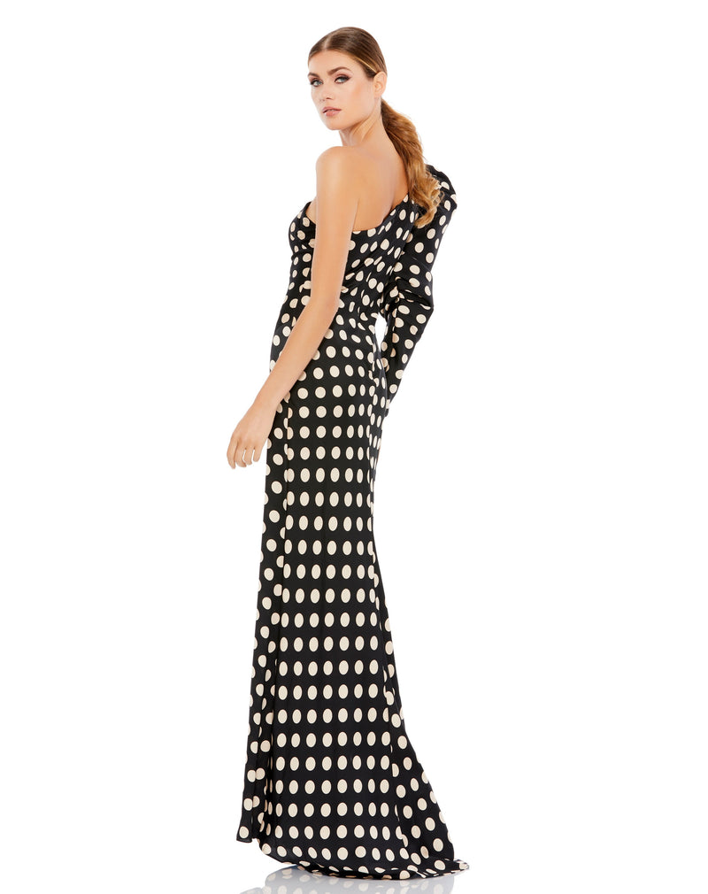 Mac Duggal 26515-BlackWhite-BK