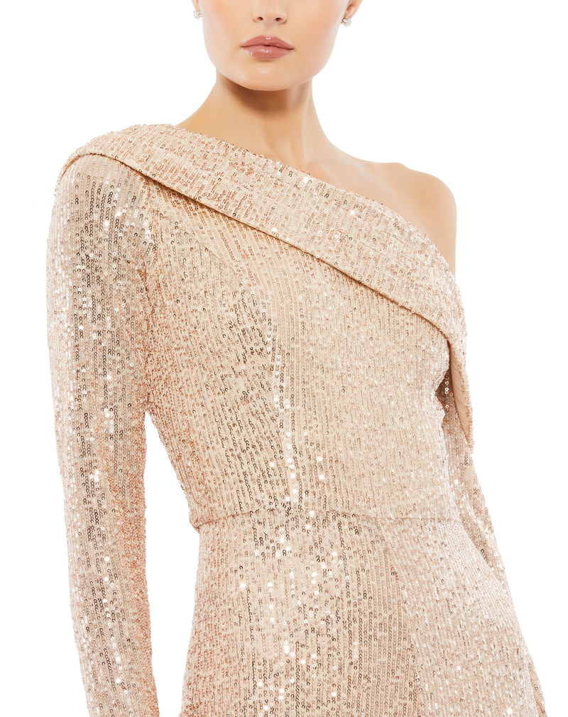 Mac Duggal 26596-RoseGold-CL
