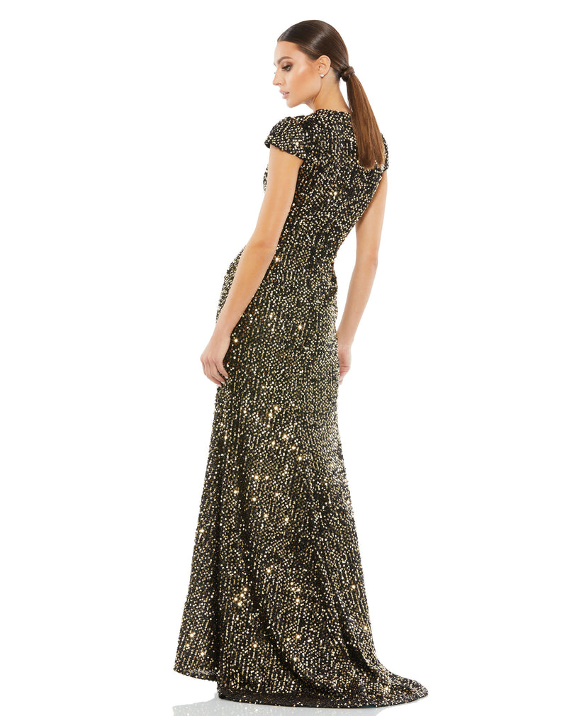 Mac Duggal 26647-BlackGold-BK
