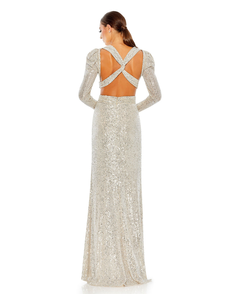 Mac Duggal 26739-Nude-BK
