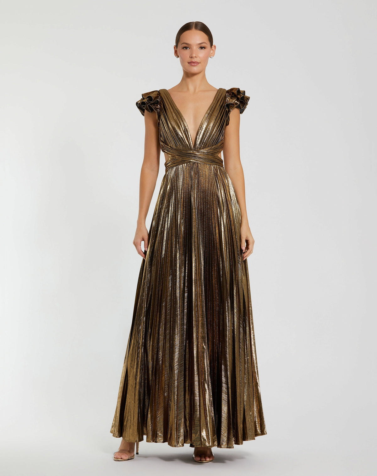 Mac Duggal 27166-AntiqueGold-AB