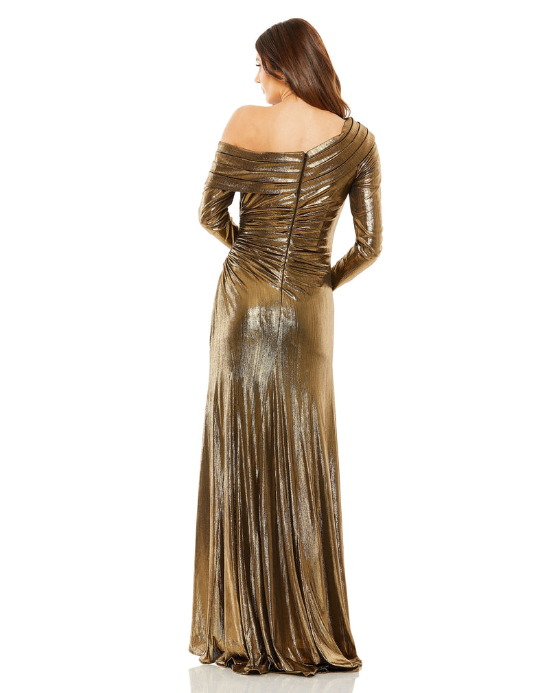 Mac Duggal 27175-AntiqueGold-BK