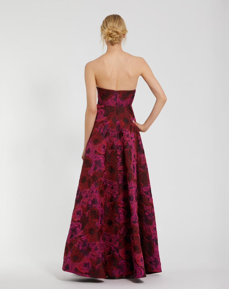 Mac Duggal 27596-MagentaMulti-BK