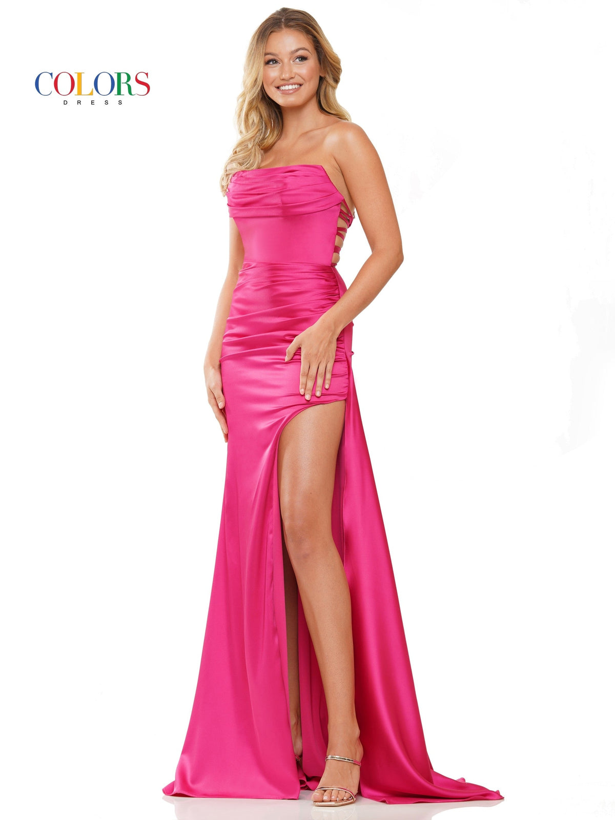 Colors Dress 2968_MAGENT_FRONT