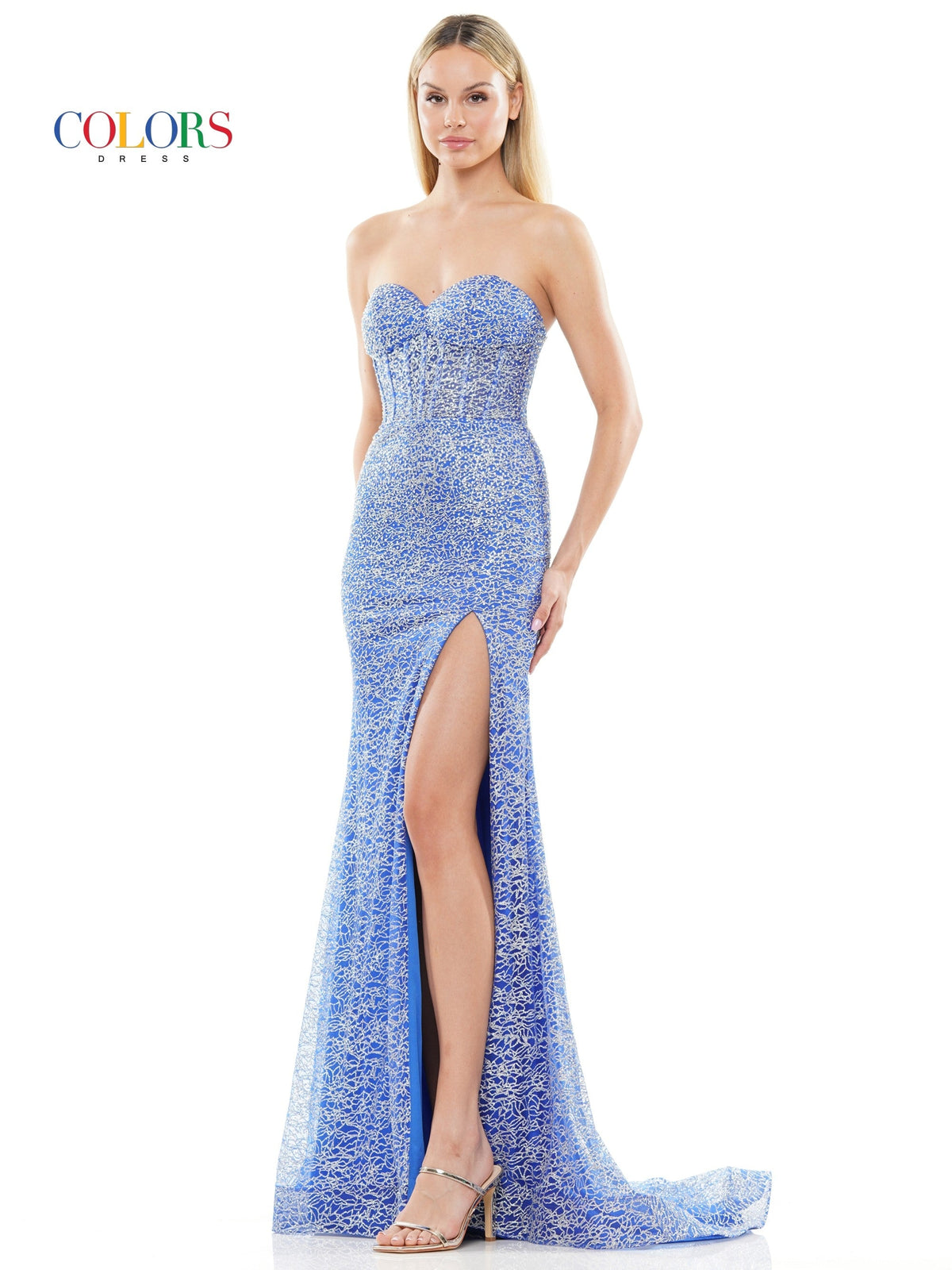 Colors Dress 3103_ROYAL_FRONT