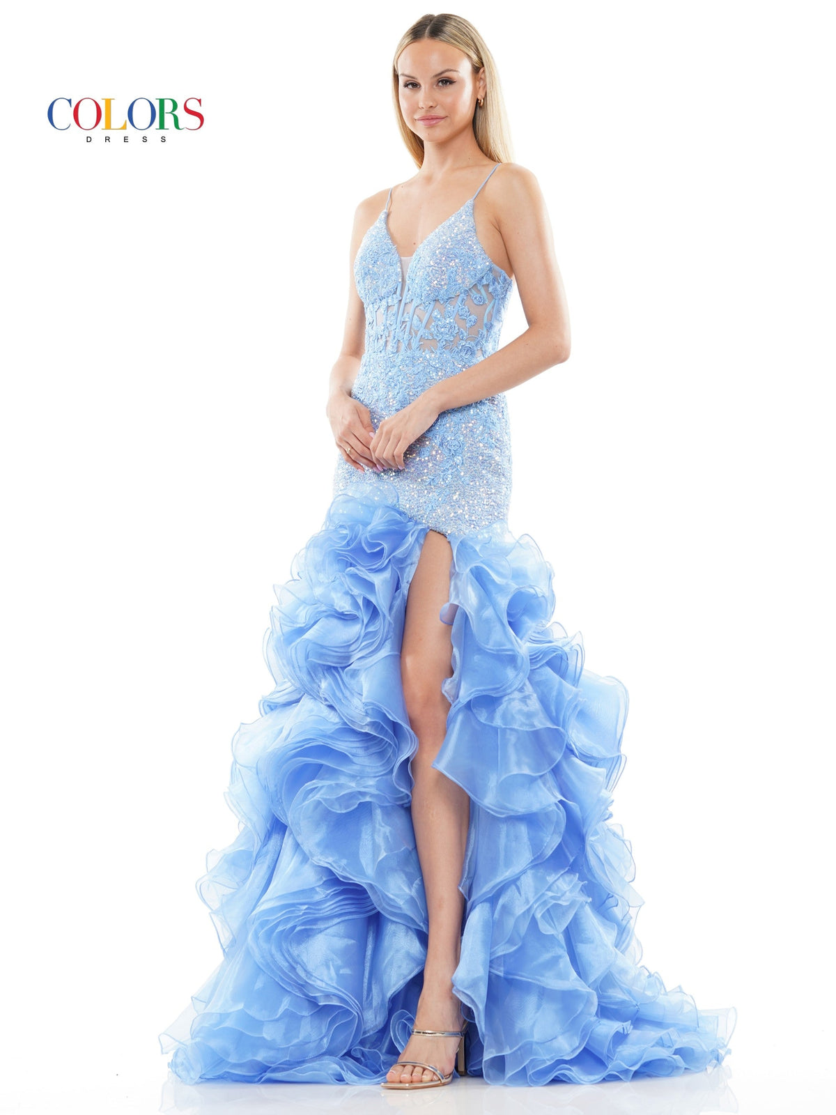 Colors Dress 3214_BLUE_FRONT