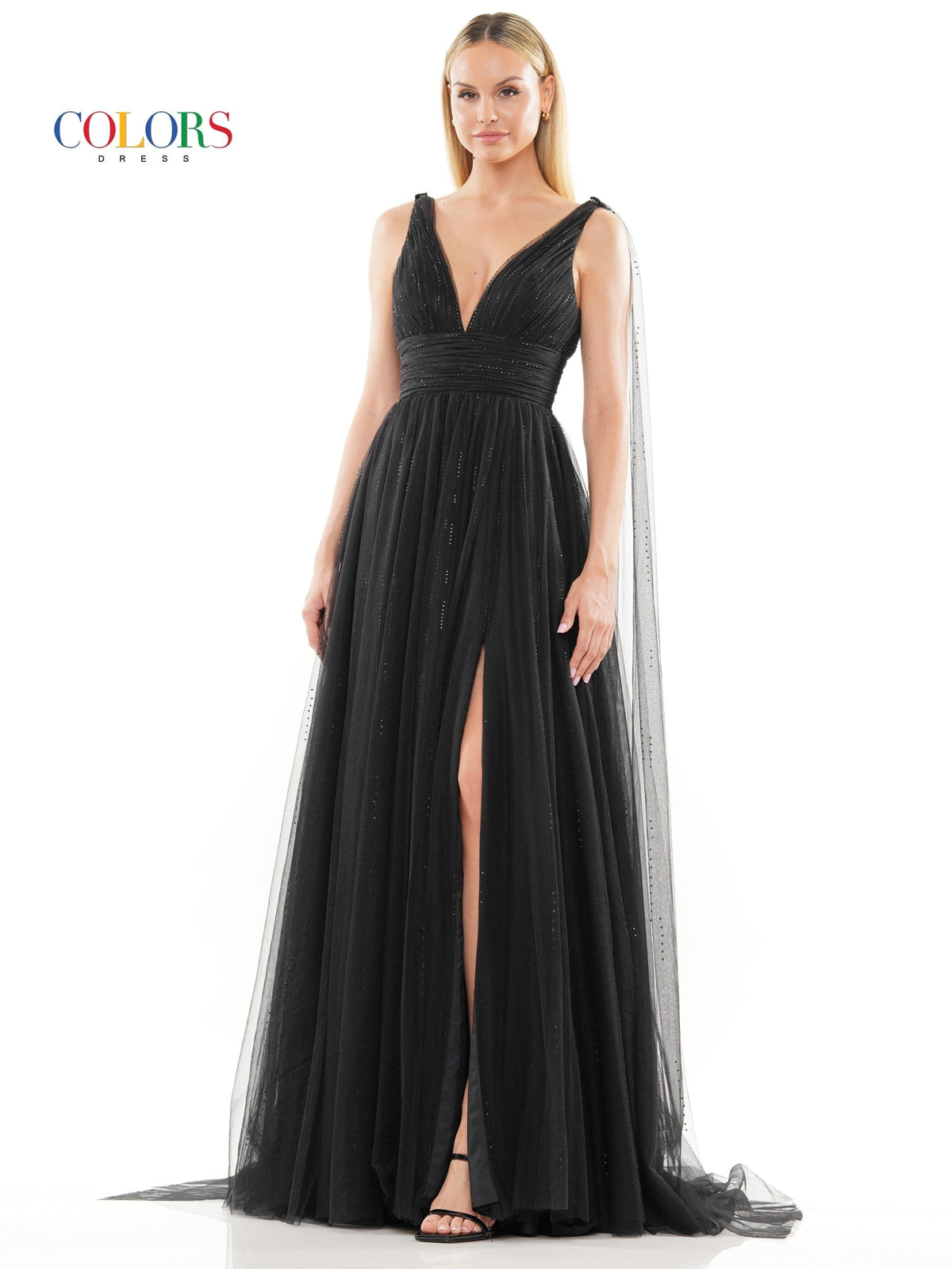 Colors Dress 3242_BLACK_FRONT