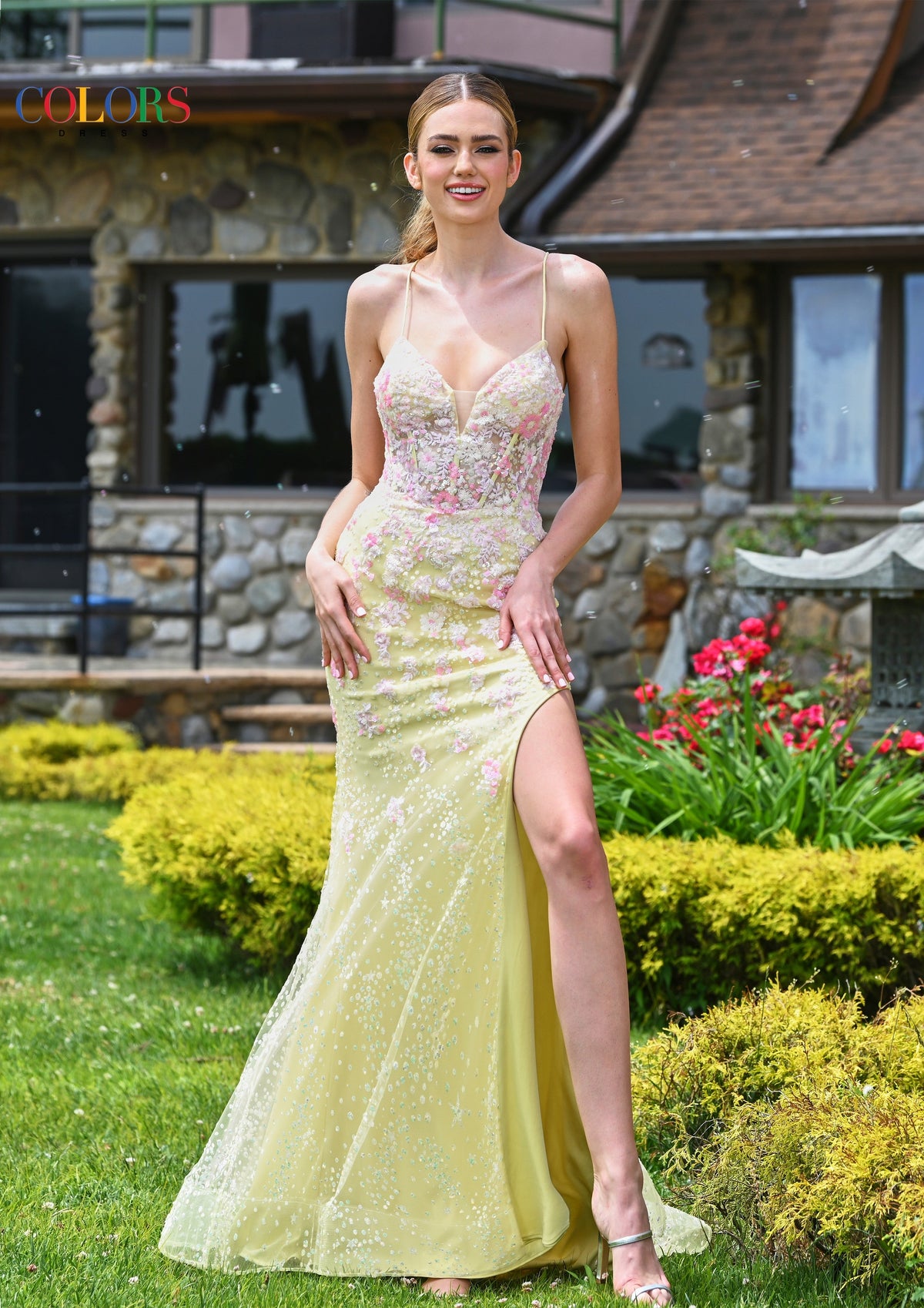 Colors Dress 3447_YELLOW_150323