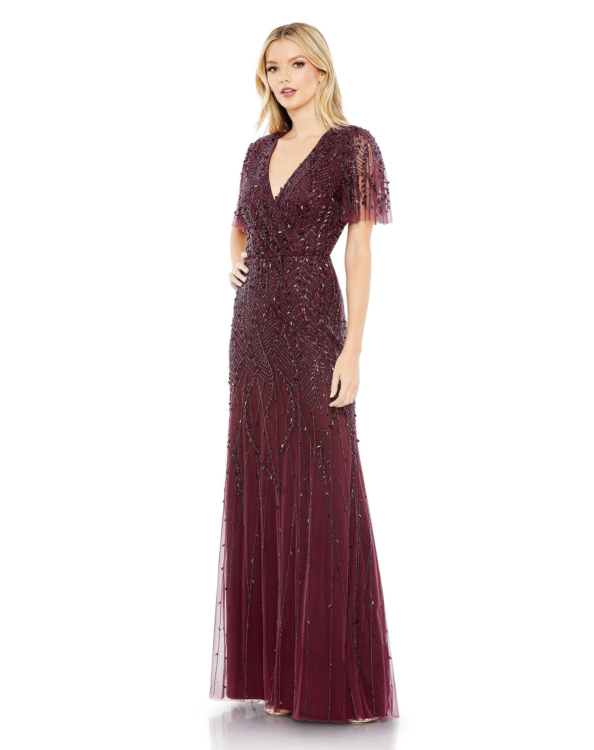 Mac Duggal 35109-Aubergine-AB
