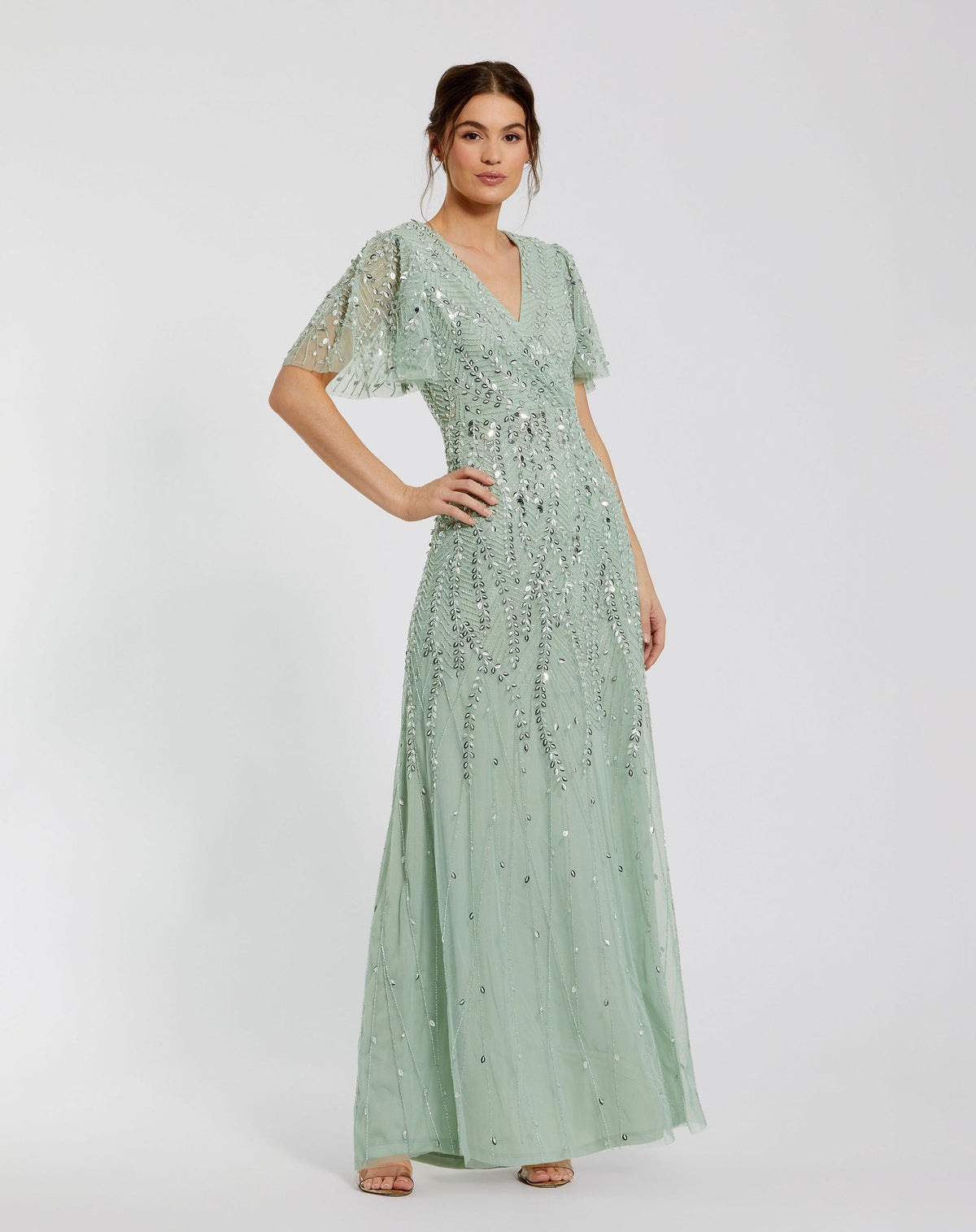 Mac Duggal 35109-Sage-AB