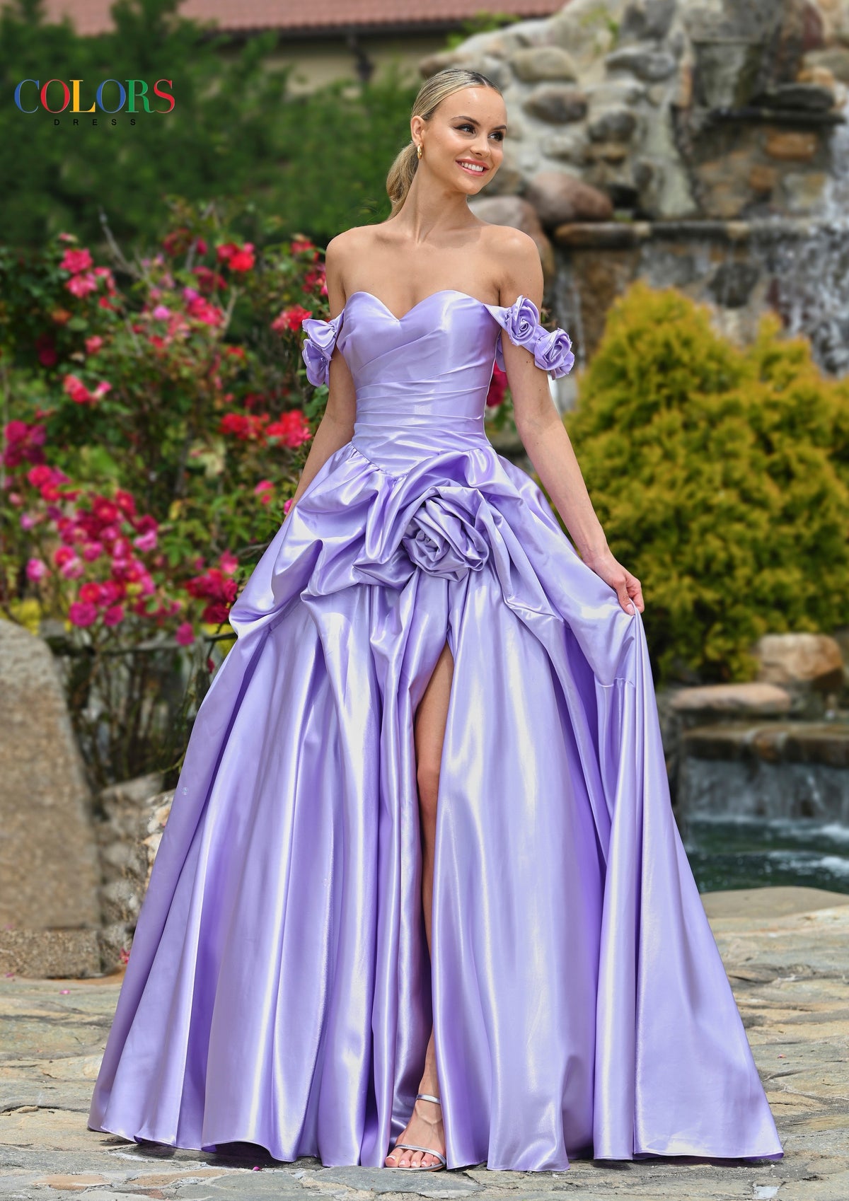 Colors Dress 3521_LILAC_150074