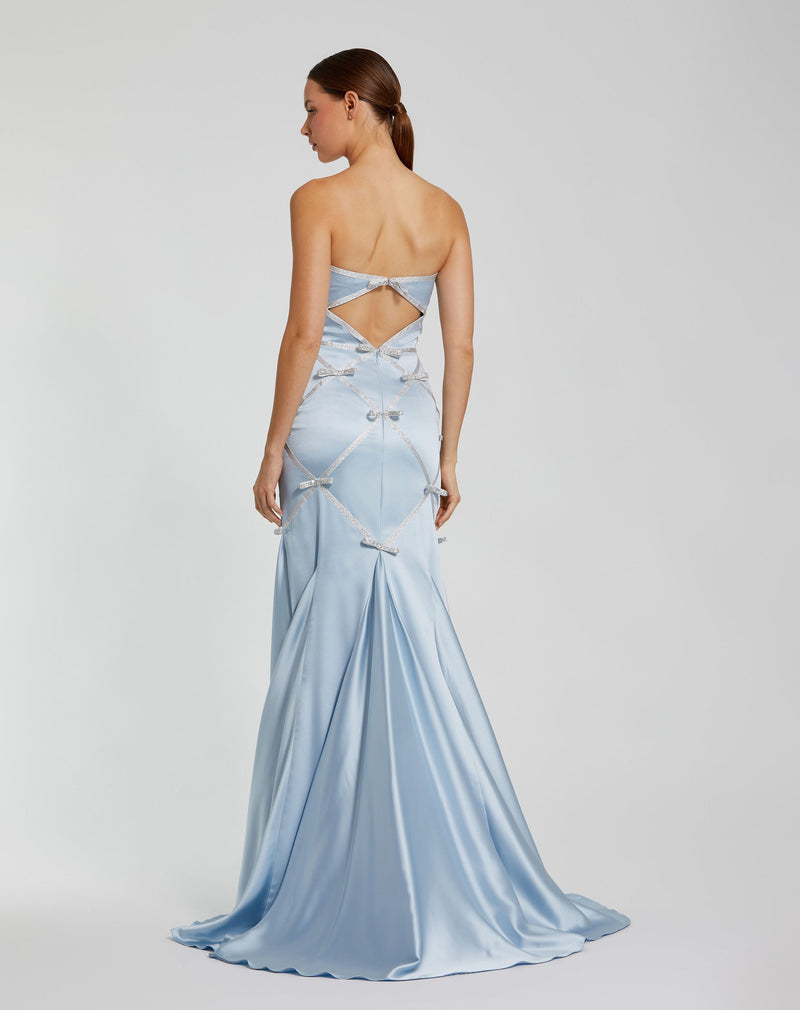Mac Duggal 37000-PowderBlueSilver-BK
