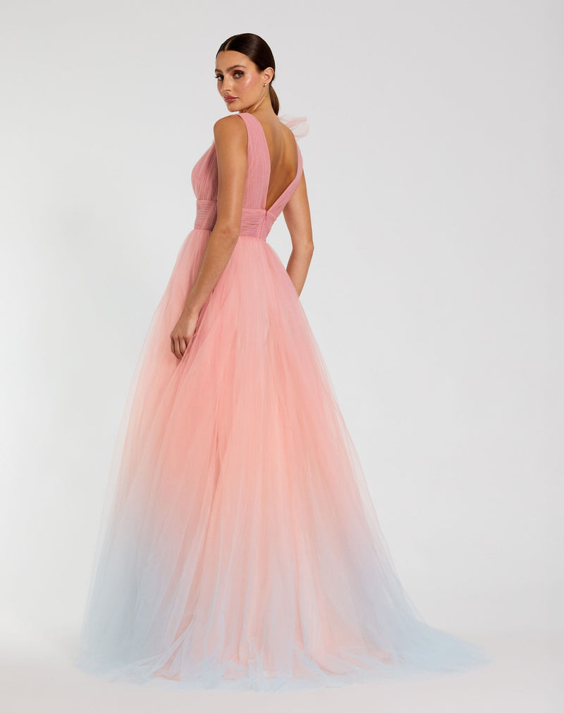Mac Duggal 37001-PinkMulti-BK