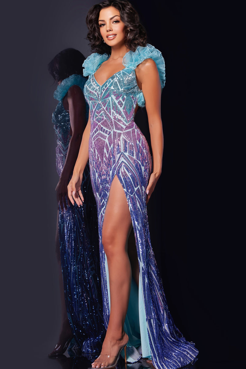 Jovani 40761_BLUE_LILAC_INDIGO_FRONT