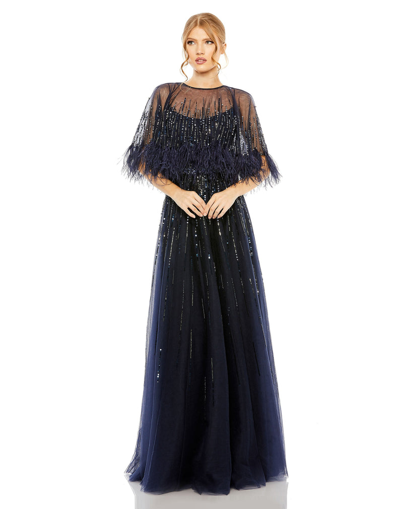 Mac Duggal 42098-Navy-AB