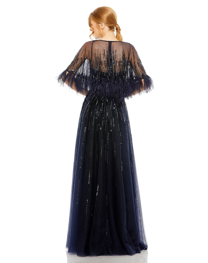 Mac Duggal 42098-Navy-BK