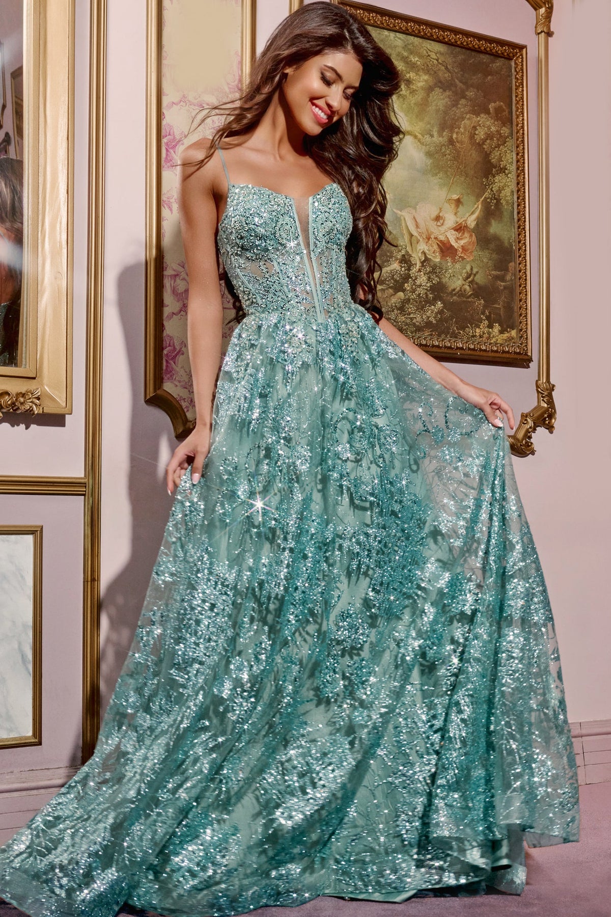 Jovani 42199_SAGE_FRONT