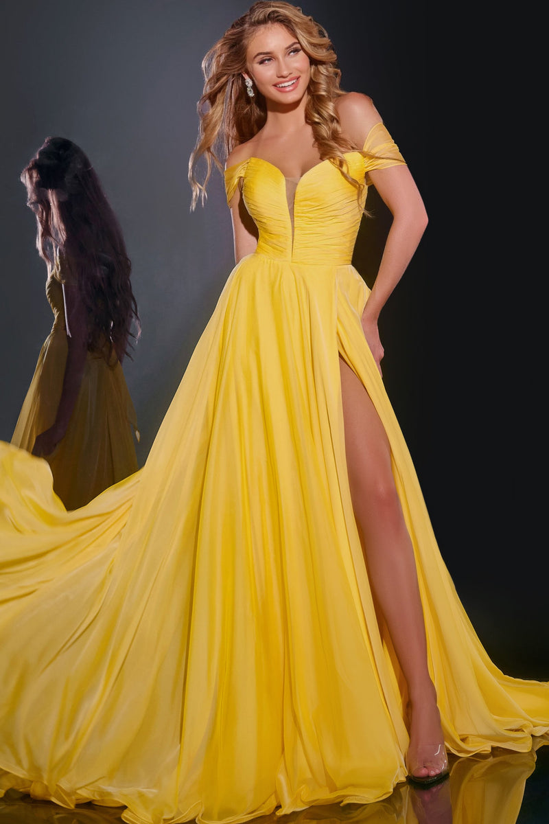 Jovani 43842_YELLOW_FRONT