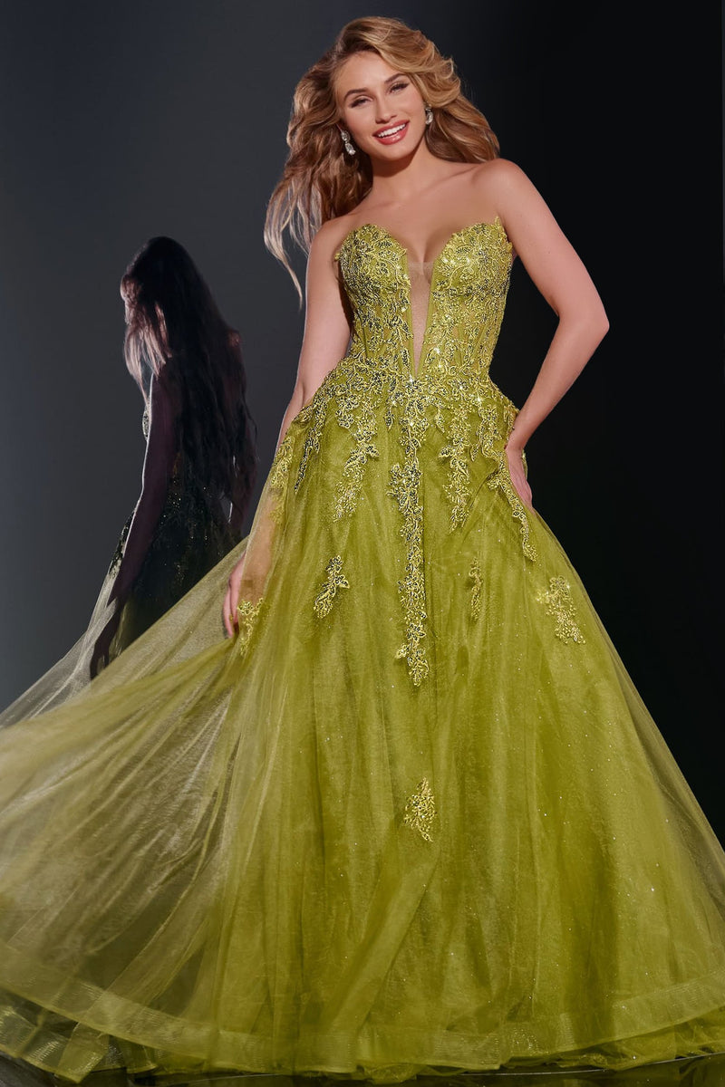 Jovani 43849_GREEN_FRONT