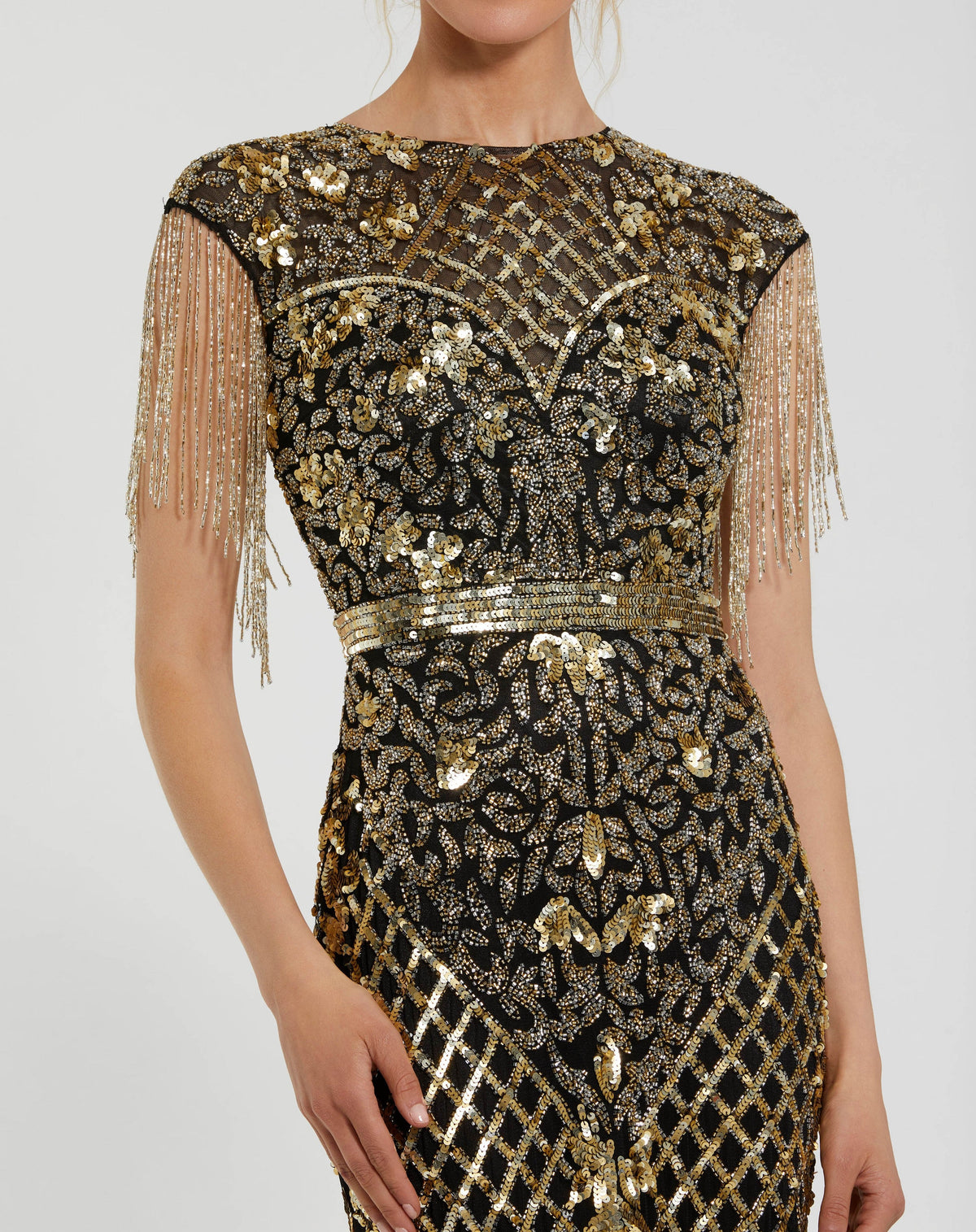 Mac Duggal 4908-BlackGold-CL