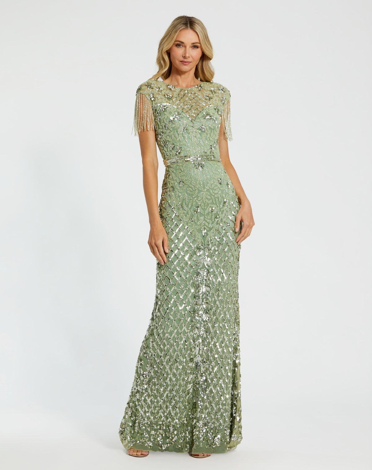 Mac Duggal 4908-Sage-AB