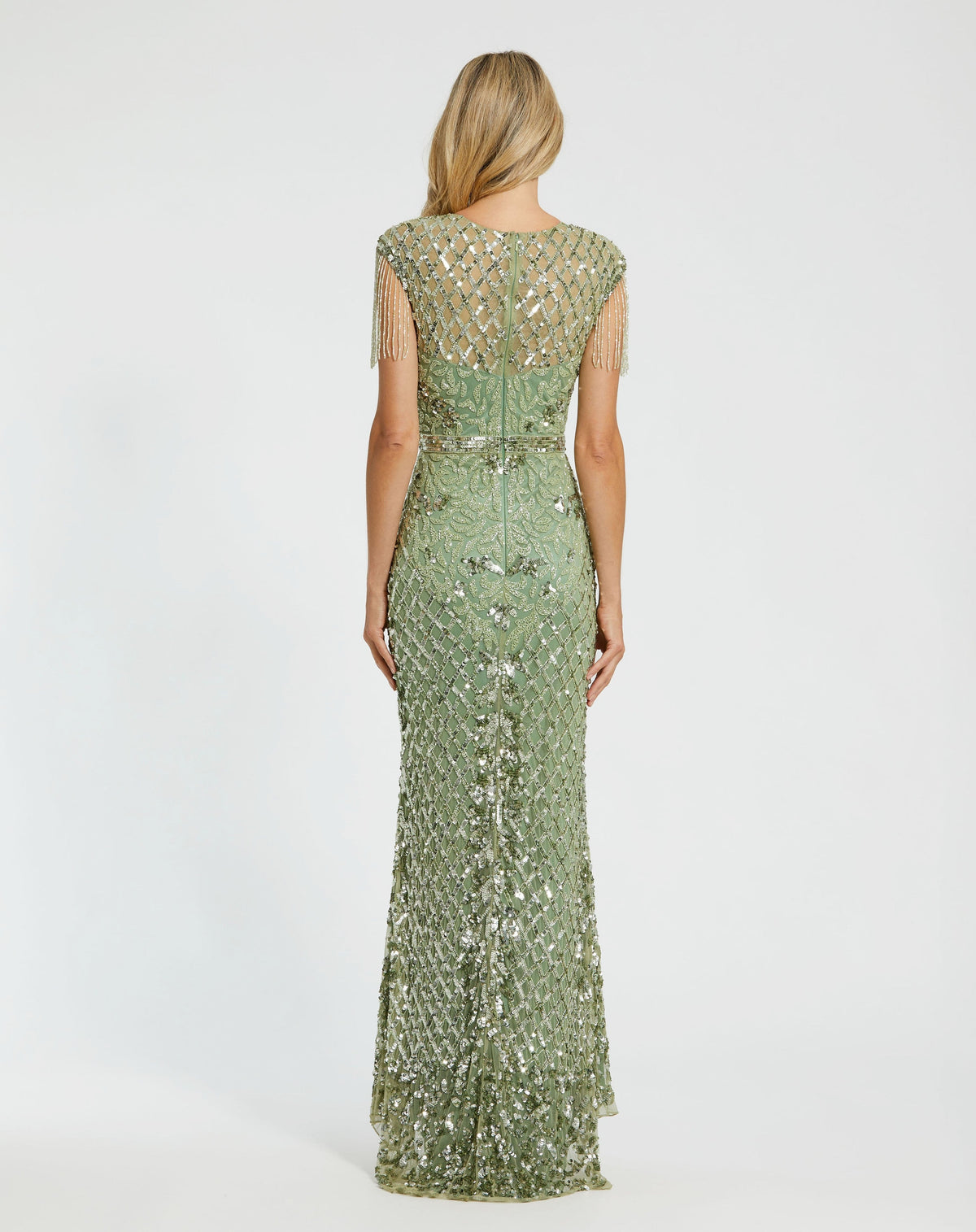 Mac Duggal 4908-Sage-BK
