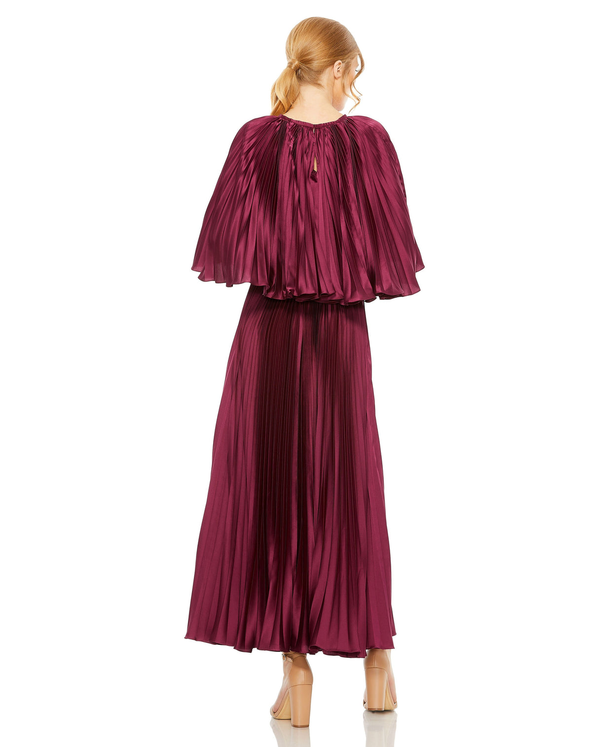 Mac Duggal 49638-Raspberry-BK