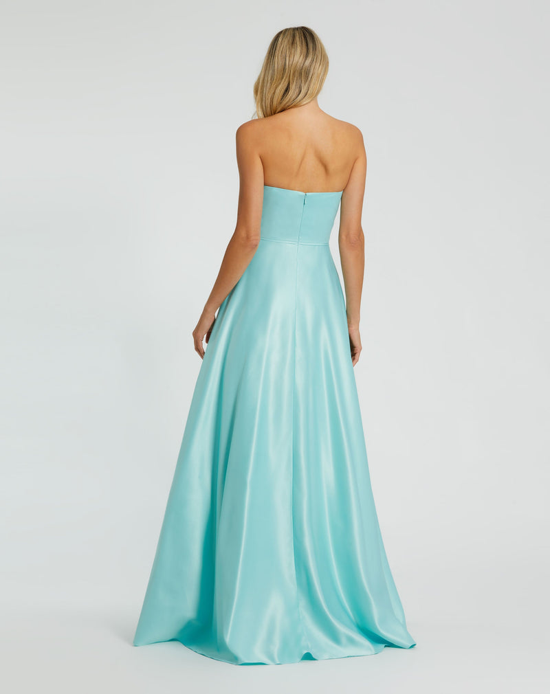 Mac Duggal 49702-Aqua-BK