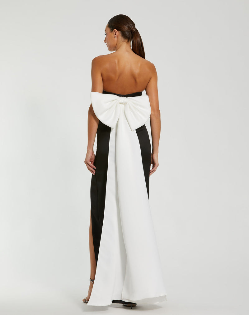 Mac Duggal 49879-BlackIvory-BK