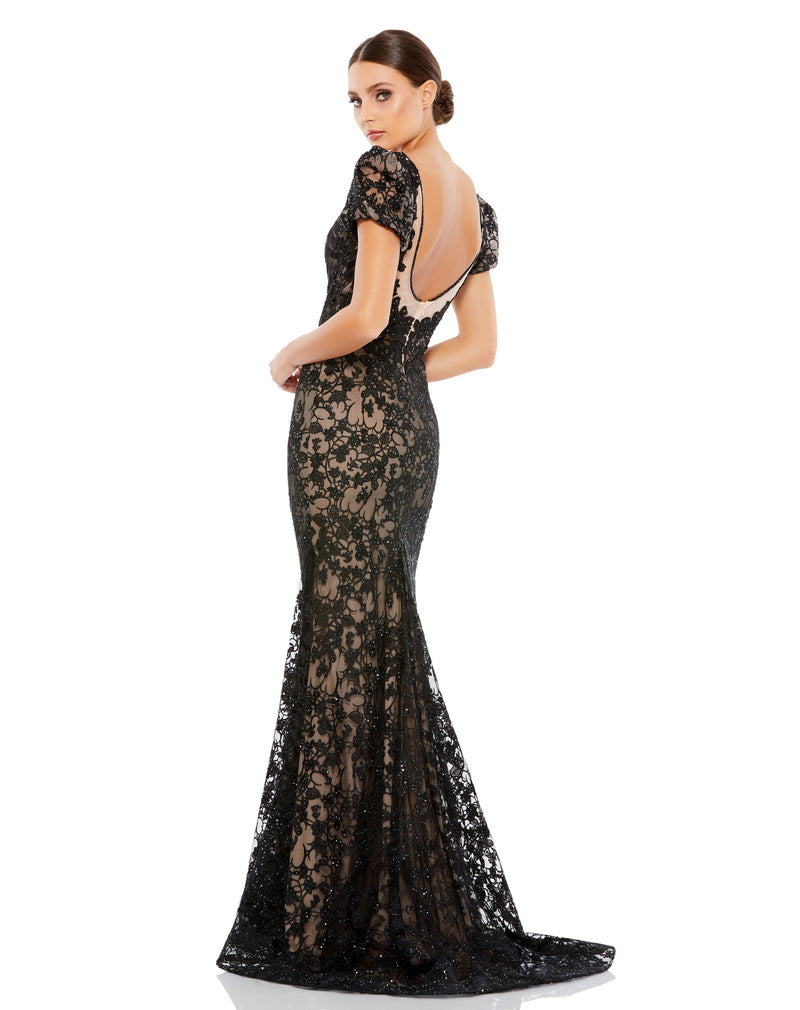 Mac Duggal 50644-BlackNude-BK