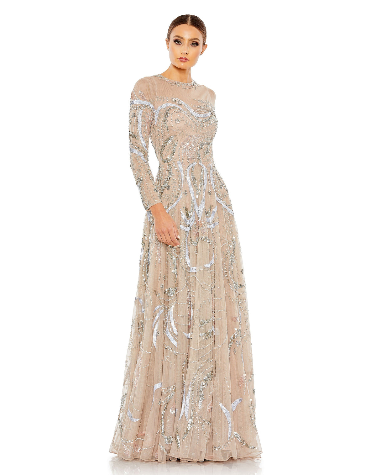 Mac Duggal 5217-Nude-AB