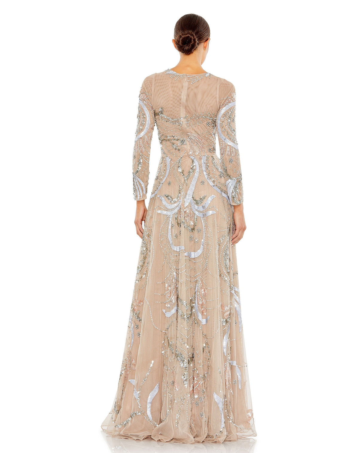 Mac Duggal 5217-Nude-BK