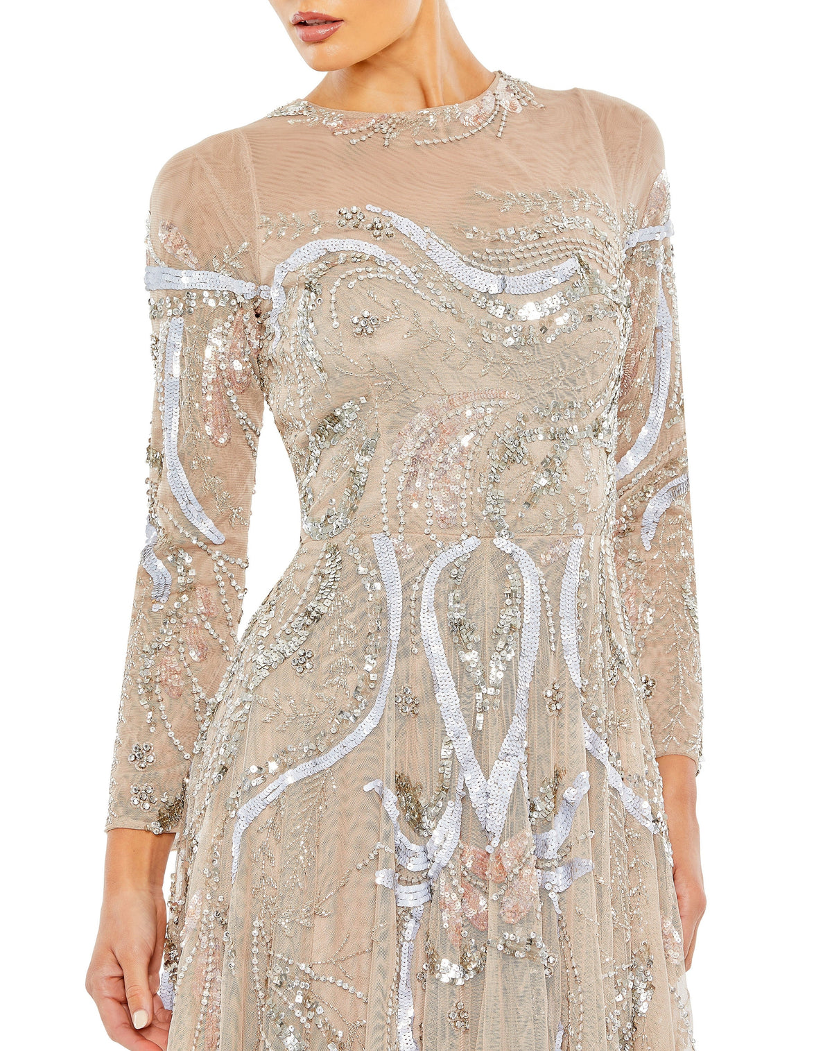 Mac Duggal 5217-Nude-CL