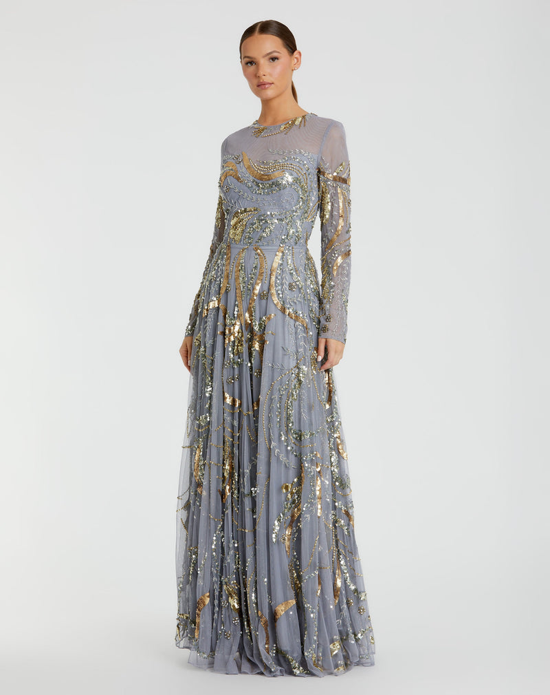 Mac Duggal 5217-PlatinumGold-AB