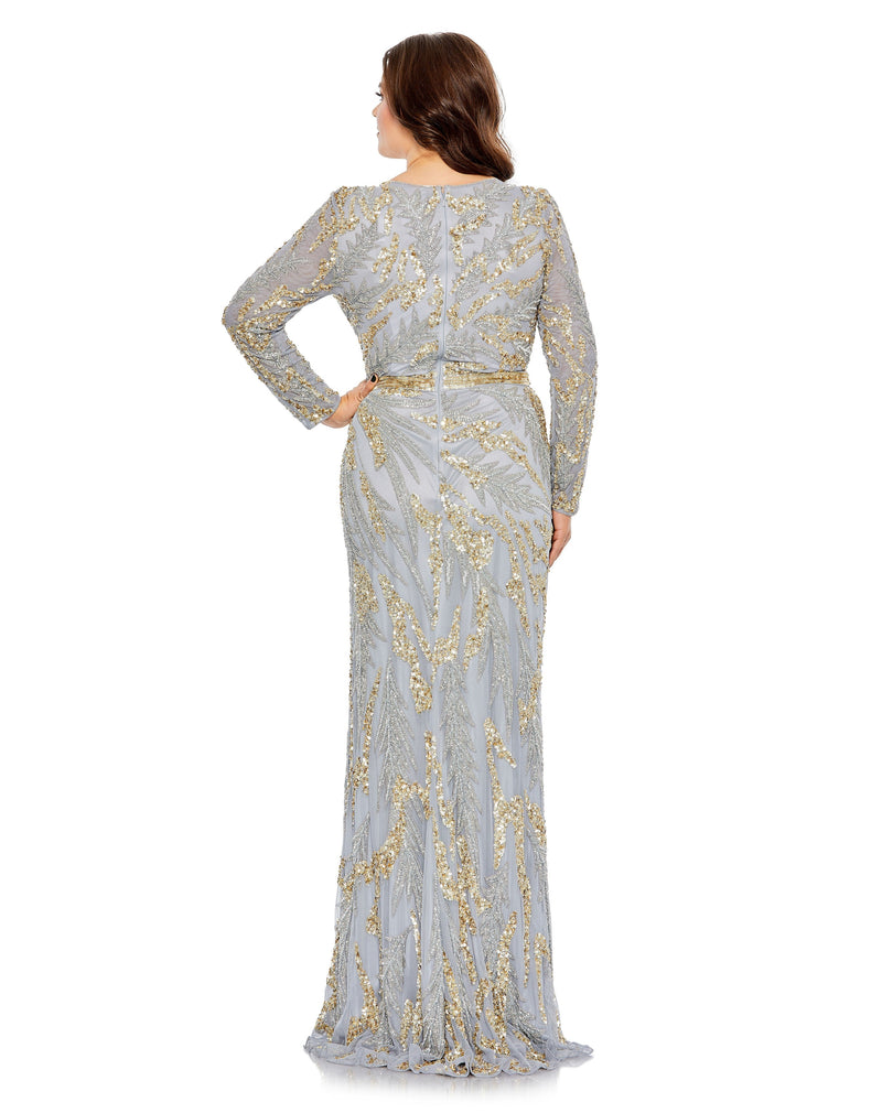 Mac Duggal 5358-PlatinumGold-BK