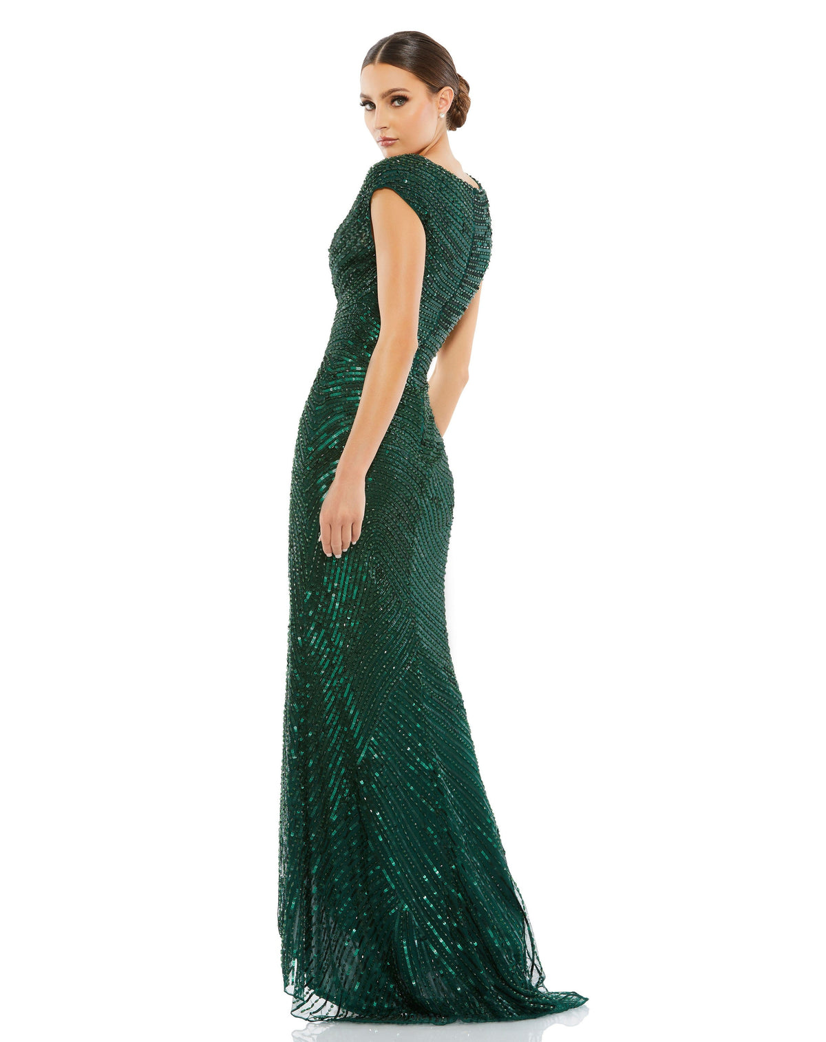 Mac Duggal 5441-ForestGreen-BK
