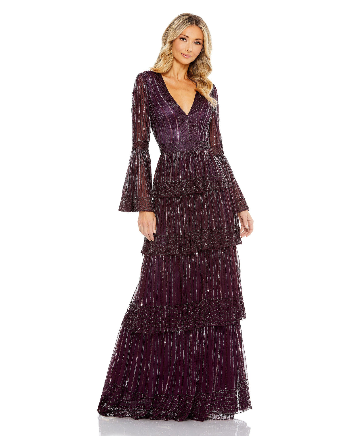 Mac Duggal 5442-BlackBerry-AB
