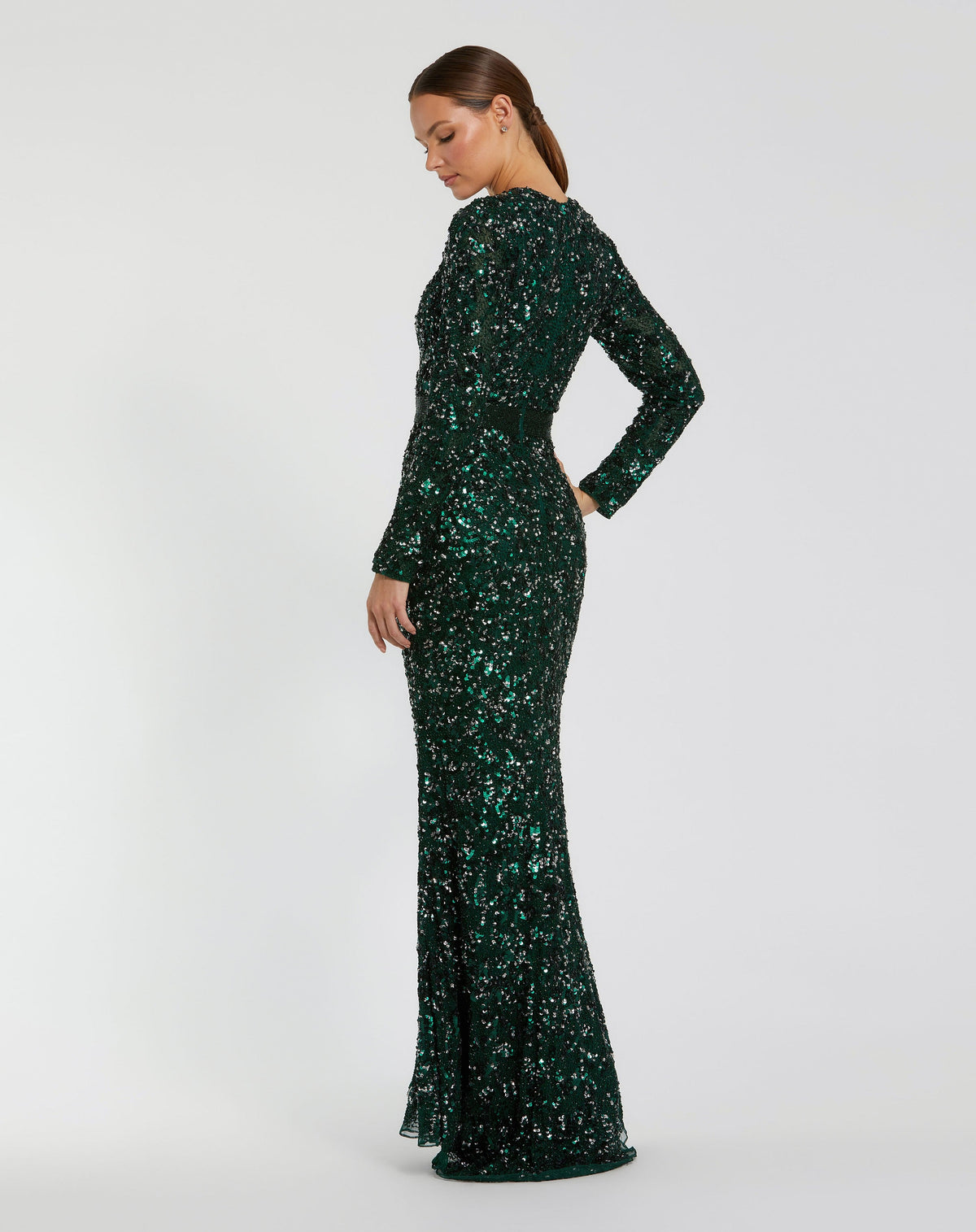 Mac Duggal 5453-ForestGreen-BK