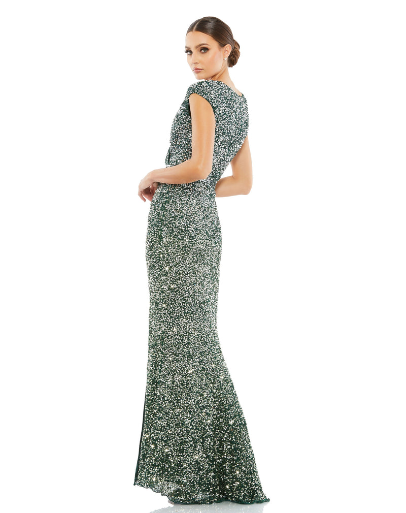 Mac Duggal 5489-ForestGreen-BK