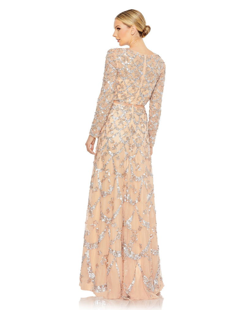 Mac Duggal 5496-Blush-BK