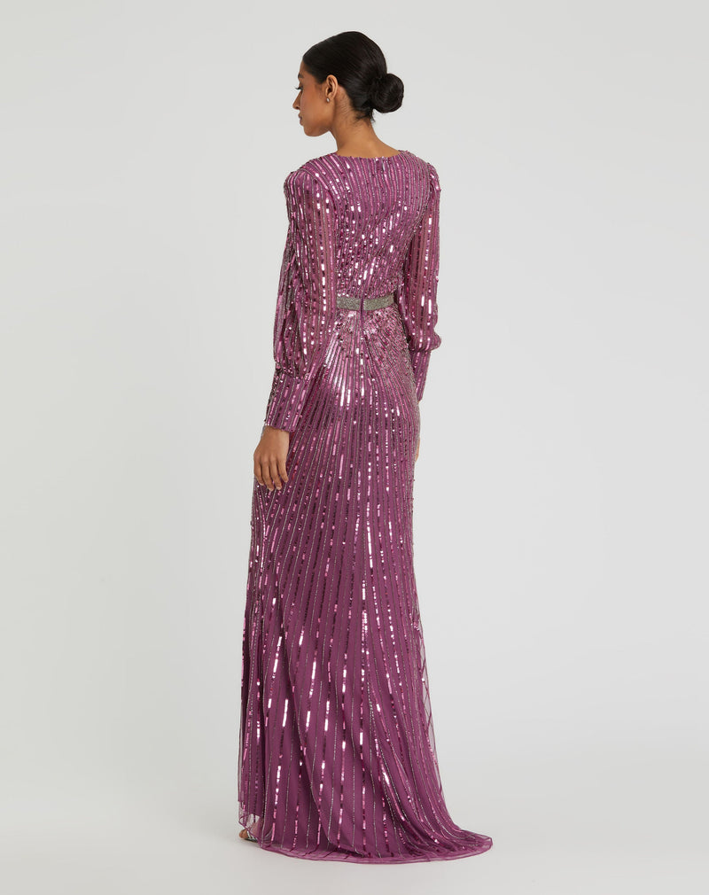 Mac Duggal 5501-Raspberry-BK