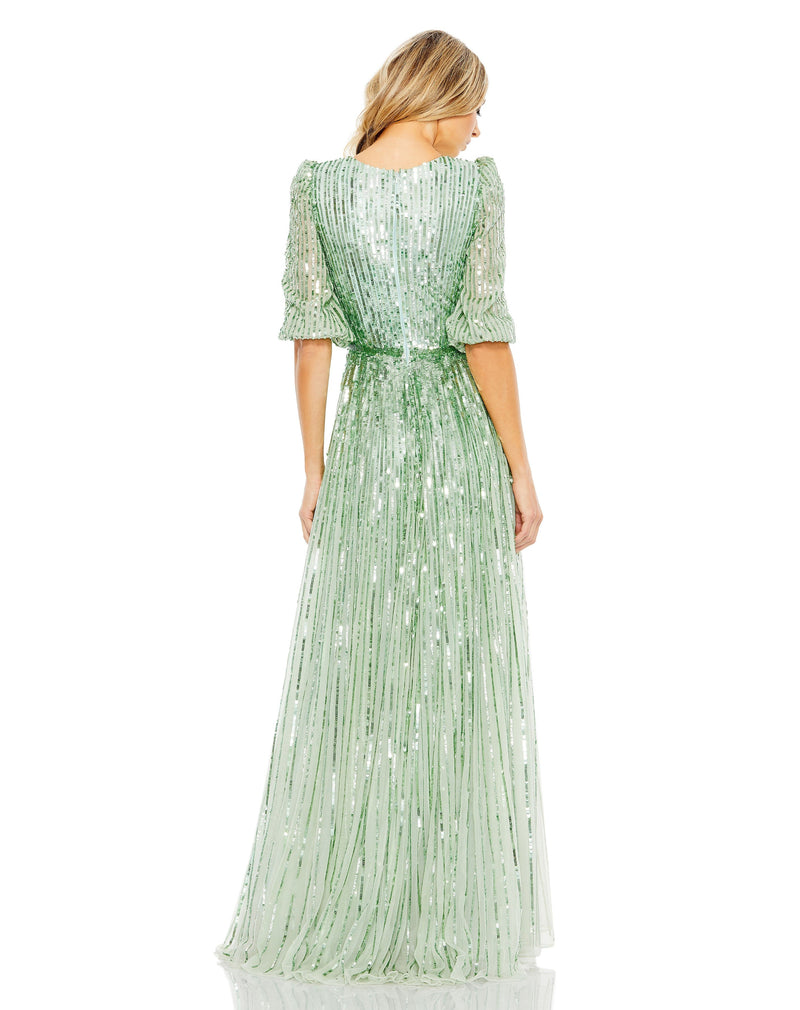 Mac Duggal 5509-Sage-BK