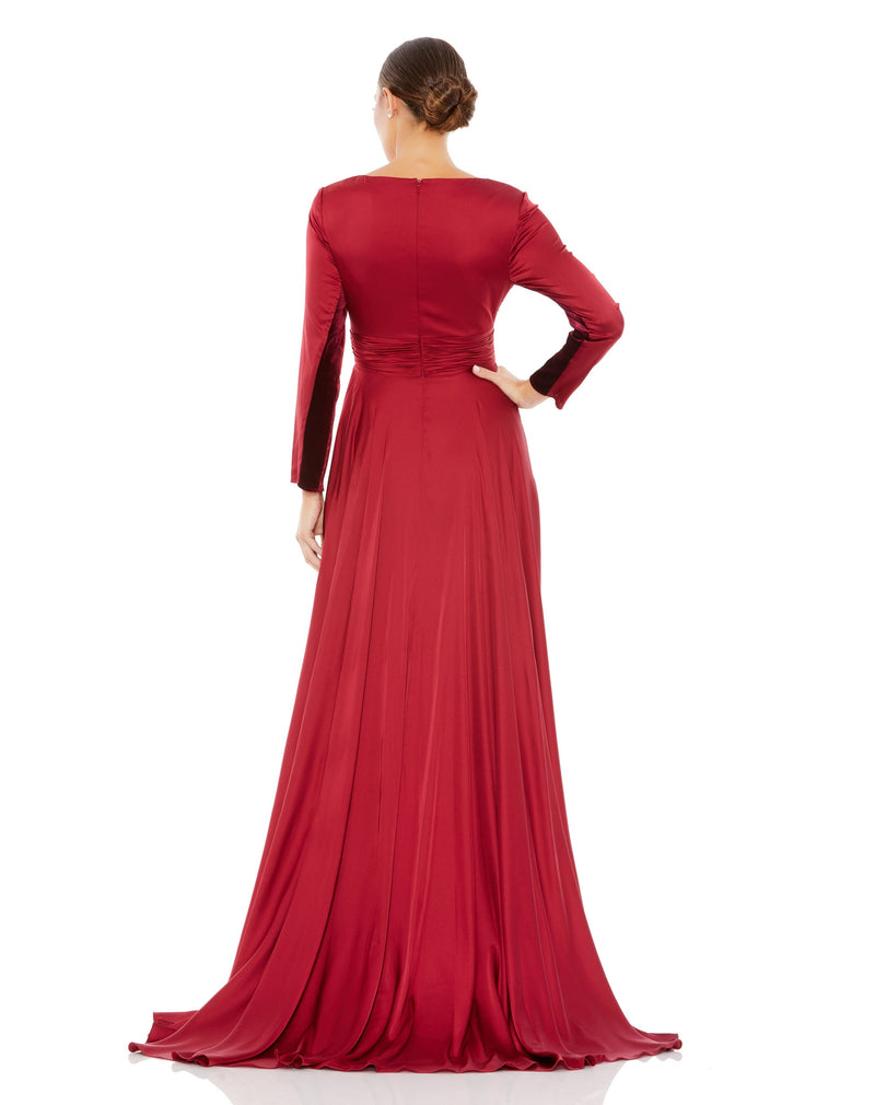 Mac Duggal 55245-Wine-BK