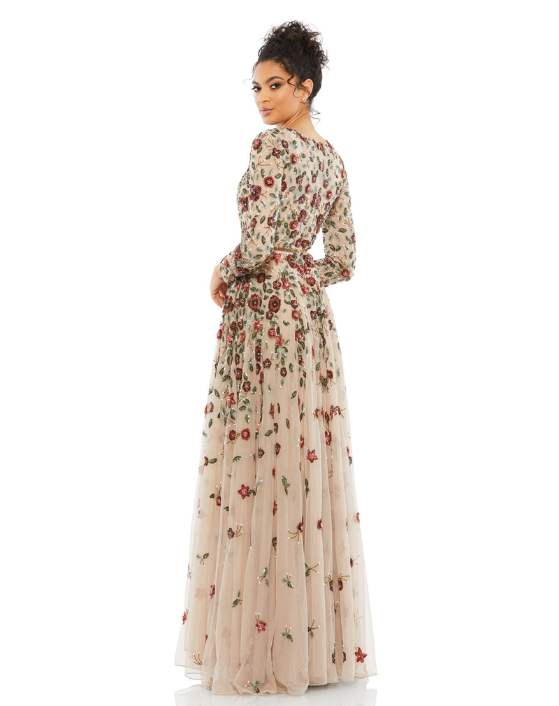 Mac Duggal 5533-AntiqueRose-BK