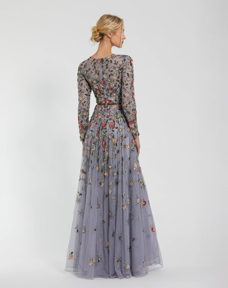 Mac Duggal 5533-GreyMulti-BK