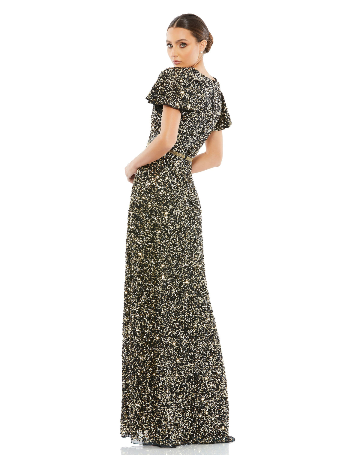 Mac Duggal 5540-BlackGold-BK